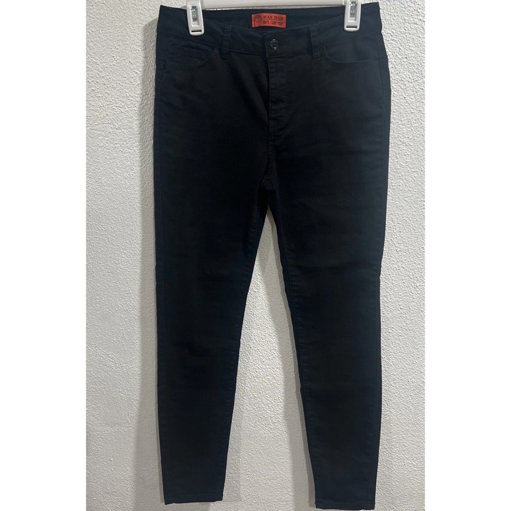 Women's Size 9/29 Wax Jean Butt I Love You Black Denim Jeans